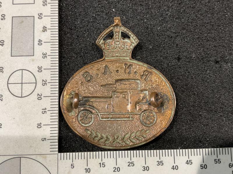 WW1 R.N.A.S Armoured Car section cap badge