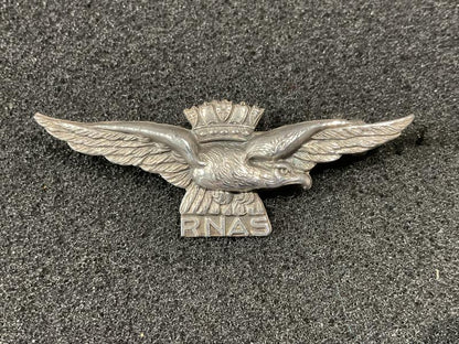 Gradia Militaria -  WW1 R.N.A.S solid silver sweetheart brooch