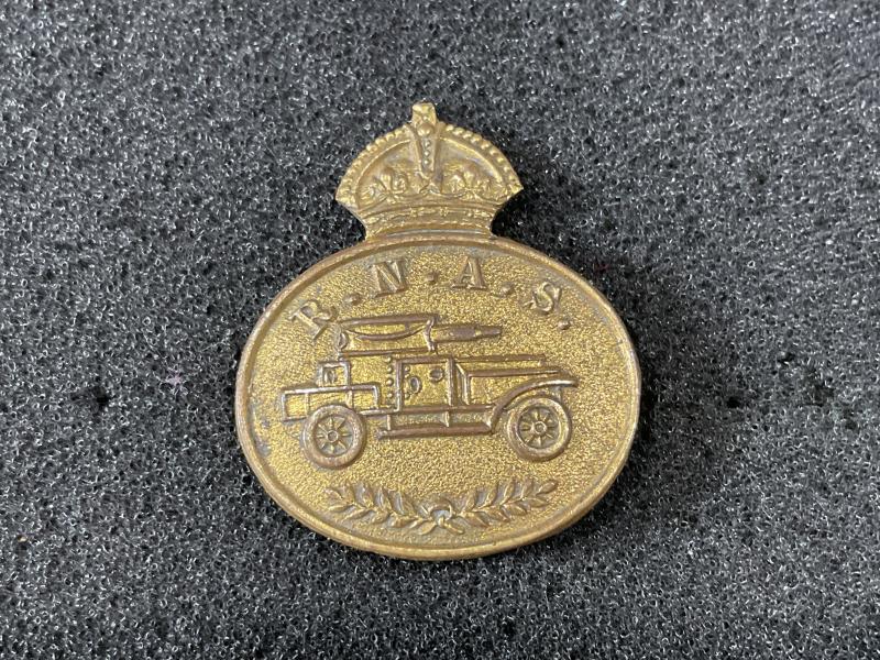Gradia Militaria -  WW1 R.N.A.S Armoured Car section gilt sweetheart