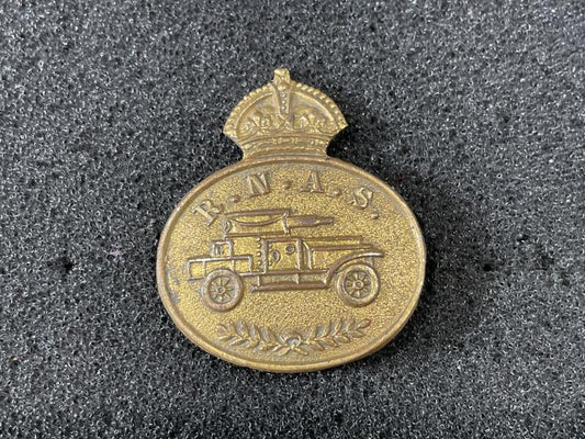 Gradia Militaria -  WW1 R.N.A.S Armoured Car section gilt sweetheart