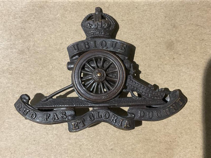 Gradia Militaria -  WW1/2 Royal Artillery O.S.D cap badge by Gaunt