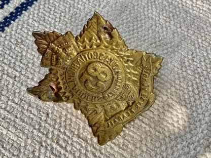 WW1 C.E.F 85th Nova Scotia Highlanders glengarry badge