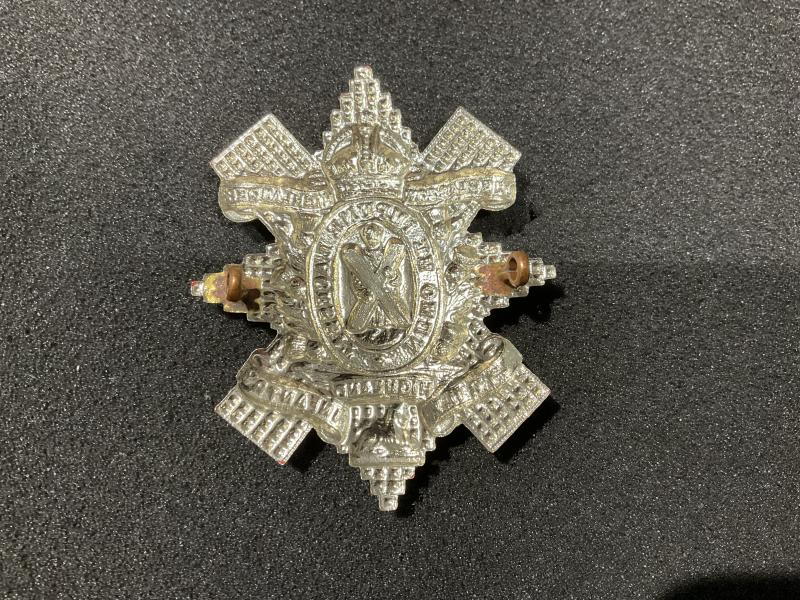 WW2 9th Battalion Glasgow Highlanders Glengarry badge