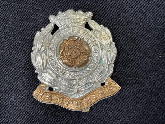 Gradia Militaria -  6th Btn, Hampshire Regt, Duke of Connaughts Own cap badge