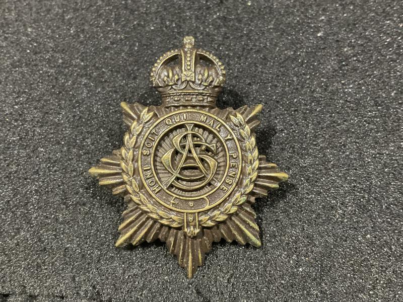 Gradia Militaria -  Post 1902 Army Service Corps O.S.D cap badge