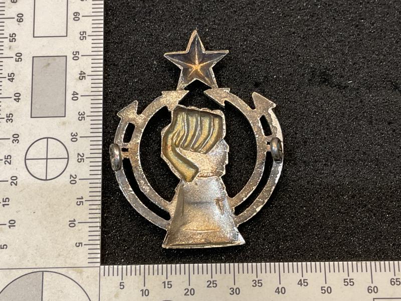 WW2 Indian Royal Armoured Corps officers cap badge