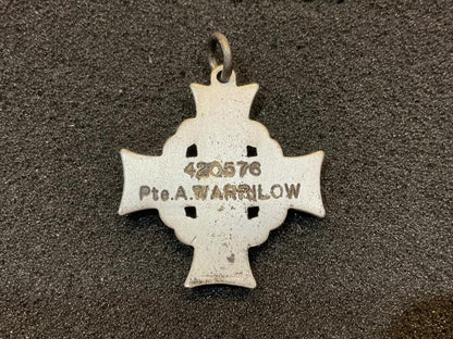 WW1 Memorial Cross, A.WARRILOW 16th Can Infantry