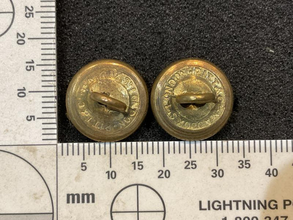 16mm Middlesex officers 2 part buttons by PITT – Gradia Militaria