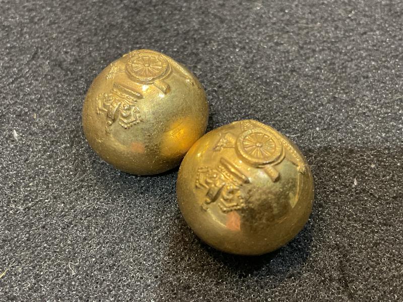 QVC Royal Artillery officers 17mm ball buttons