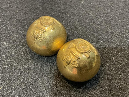 QVC Royal Artillery officers 17mm ball buttons