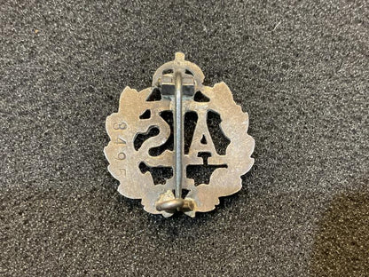 WW2 A.T.S officially issued silver badge
