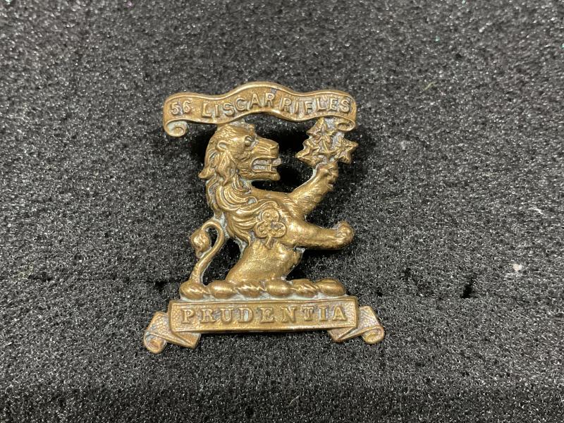 Gradia Militaria -  Canadian 56th Liscar Rifles collar badge