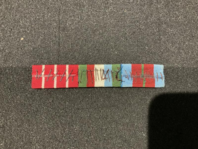 Rhodesian Valour mounted medal ribbon bar of 3
