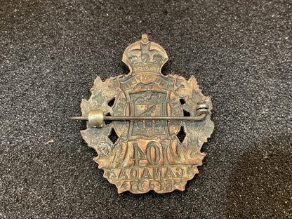 WW1 CEF 104th Infantry Battalion collar/sweetheart