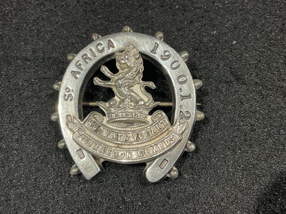 Gradia Militaria -  1904 Hallmarked 7th Dragoon Guards horse shoe brooch