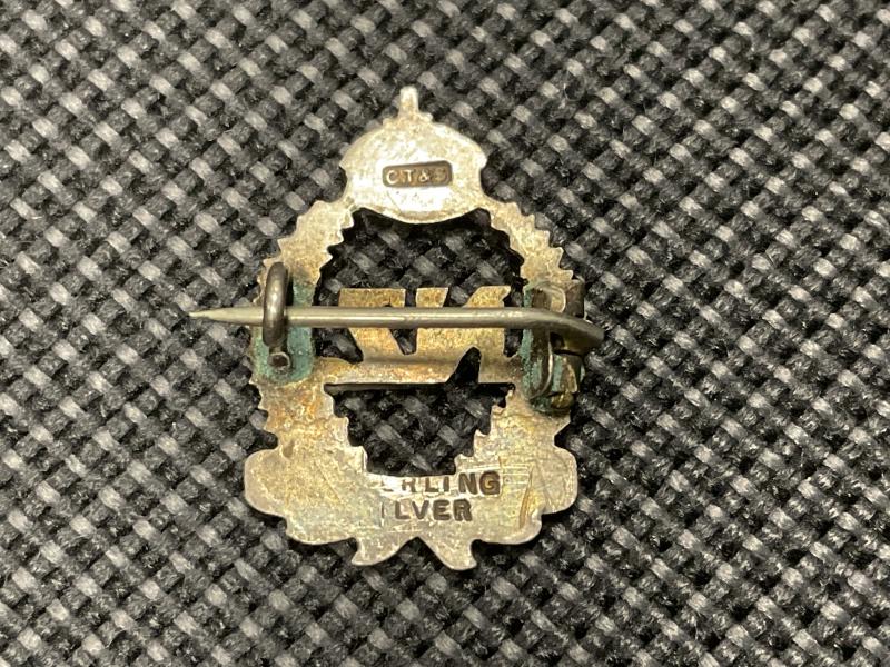 WW1/2 New Zealand military silver & enamel sweetheart
