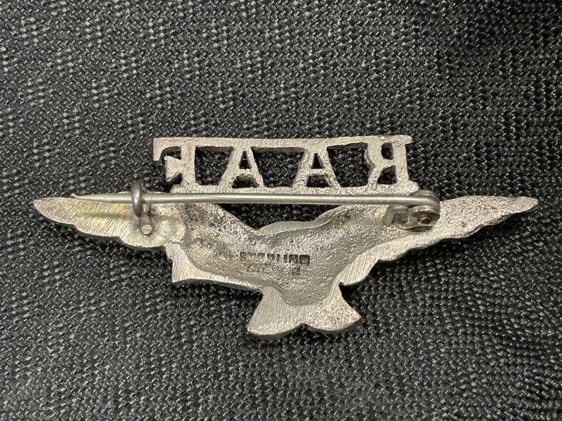 WW2 R.A.A.F sterling silver sweetheart brooch