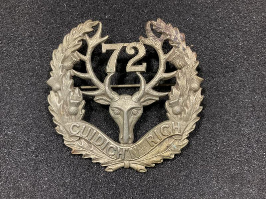 Gradia Militaria -  WW1 CEF 72nd Inf Battalion, Seaforth Highlanders Glengarry badge