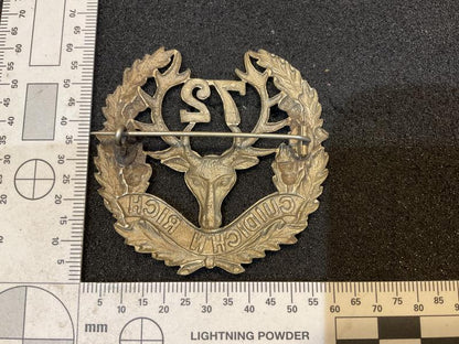 WW1 CEF 72nd Inf Battalion, Seaforth Highlanders Glengarry badge