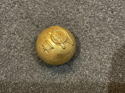QVC R.A Officers gilt 18mm ball button by W.JONES