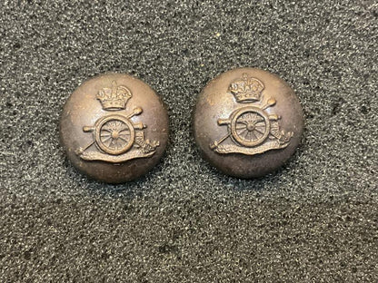 Gradia Militaria -  Royal Artillery officers service dress cap bronzed buttons