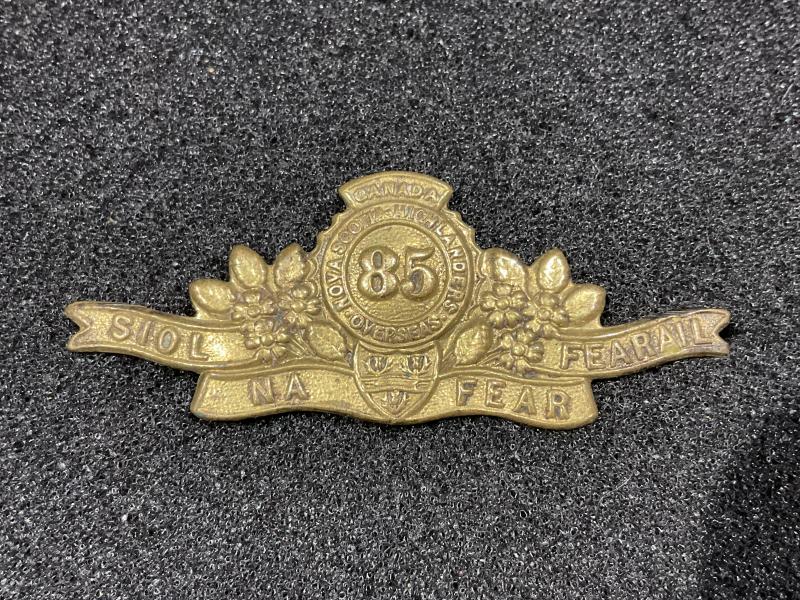 Gradia Militaria -  WW1 CEF 85th Infantry Battalion shoulder title