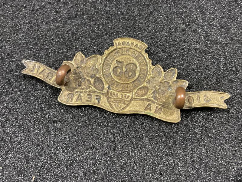 WW1 CEF 85th Infantry Battalion shoulder title