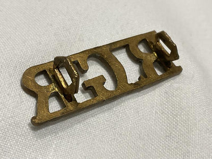 R.G.R (Royal Garrison Regt )1901-08 Brass title