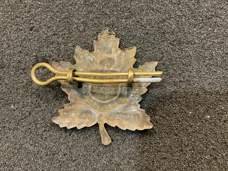 WW1 CEF 27th Infantry Battalion collar badge
