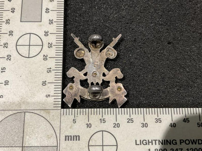 3rd Carabiniers (Prince of Wales\'s D.G) Silver Field service cap badge