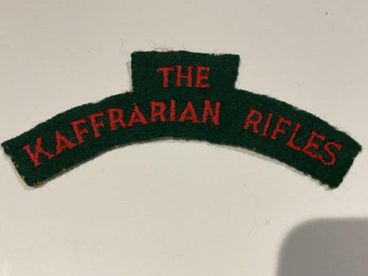 Gradia Militaria -  THE KAFFRARIAN RIFLES cloth shoulder title