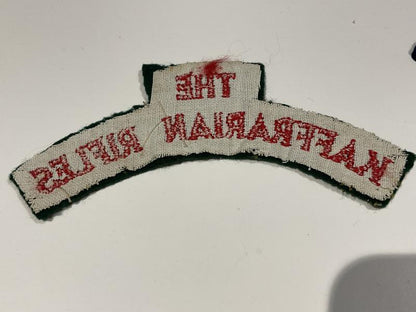 THE KAFFRARIAN RIFLES cloth shoulder title