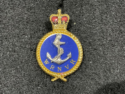 Gradia Militaria -  W.R.N.V.R Queens crown lapel badge