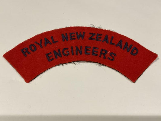 Gradia Militaria -  Royal New Zealand Engineers cloth shoulder title