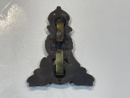 WW2 Economy plastic Pioneer Corps cap badge