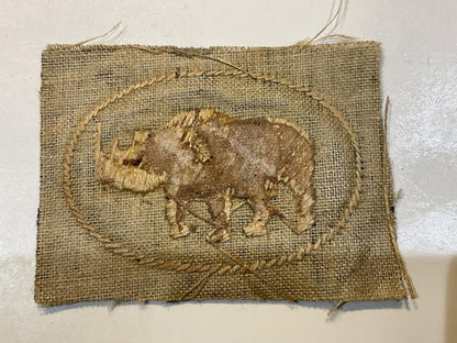WW2 1st Armoured Division wool formation sign