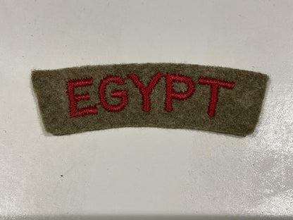Gradia Militaria -  WW2 EGYPT Nationality cloth shoulder title