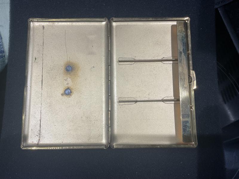 WW2 No 93 Squadron R.A.F monogrammed cigarette case