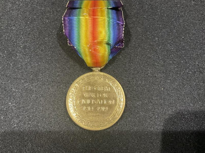 Victory medal; 2.LIEUT. HARRY RAVEN R.E from Derbyshire