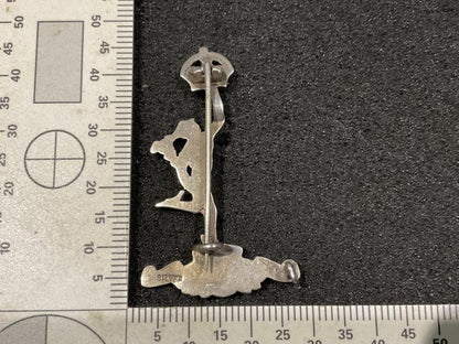 K/C Royal Corps of Signals silver sweetheart badge