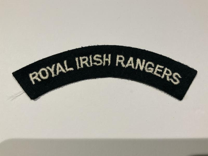 Gradia Militaria -  Royal Irish Rangers cloth shoulder title