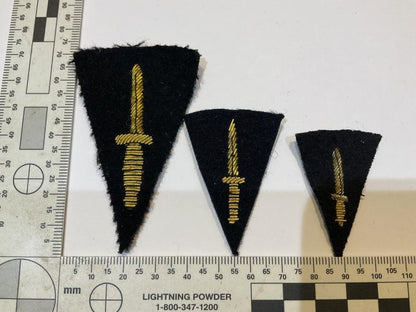 Gradia Militaria -  Commando bullion mess dress daggers, 3 different sizes