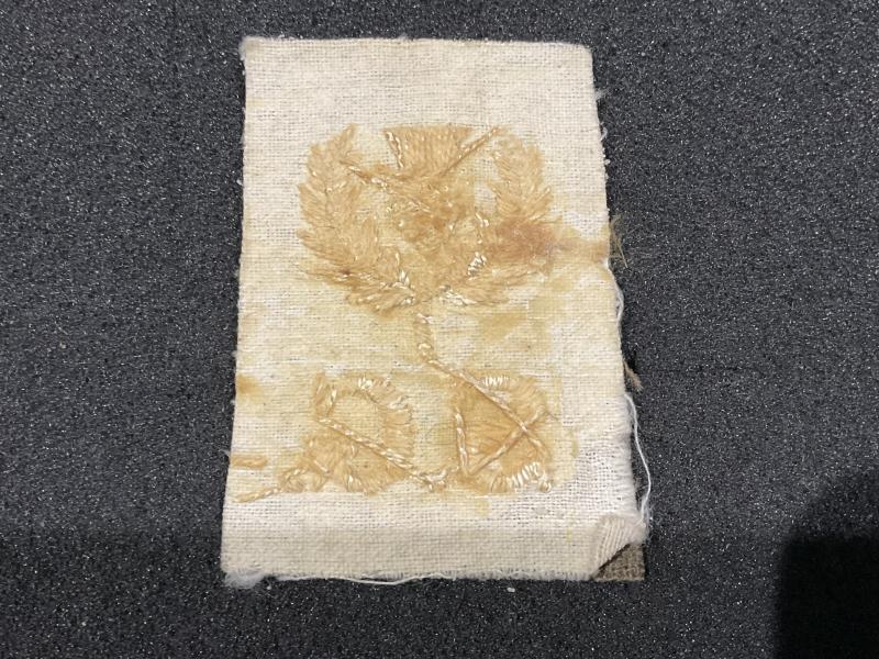WW1 Scots Guards cloth shoulder title