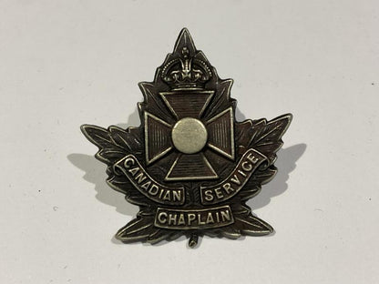 Gradia Militaria -  WW1 Canadian Service Chaplains collar badge