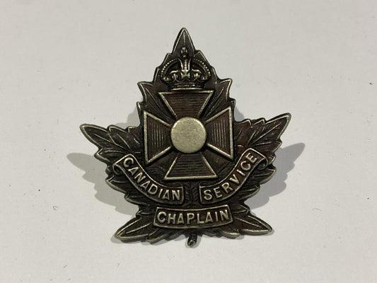 Gradia Militaria -  WW1 Canadian Service Chaplains collar badge