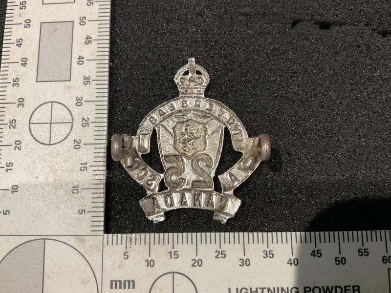 WW1 CEF 25th Infantry Battalion officers w/m cap badge