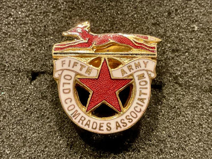 Gradia Militaria -  WW1 fifth Army Old Comrades Association lapel badge