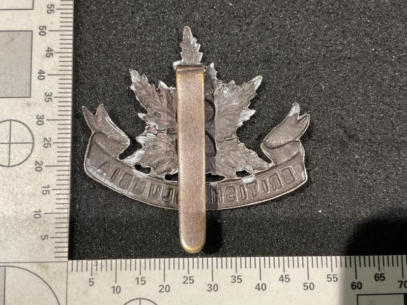 WW1 CEF 30th Inf Btn / 2nd B.C Officers cap badge