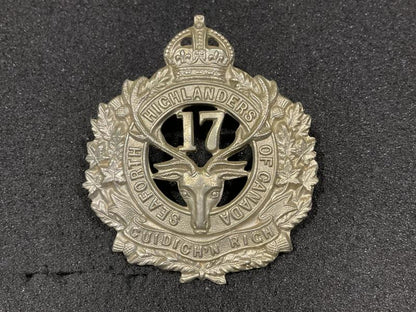 Gradia Militaria -  WW1 17TH Inf Btn, Seaforth Highlanders Glengarry badge