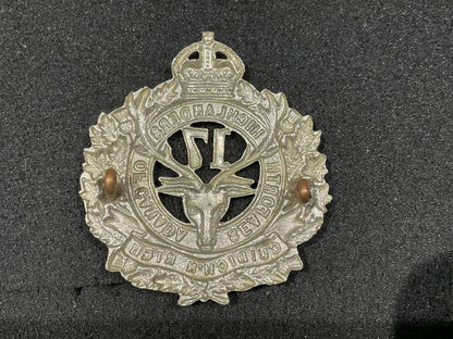 WW1 17TH Inf Btn, Seaforth Highlanders Glengarry badge